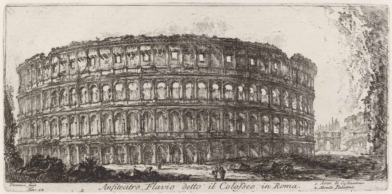 Amphitheater Flavius genannt das Kolosseum von Giovanni Battista Piranesi