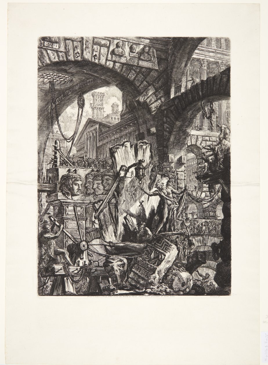 Der Mann auf der Folterbank von Giovanni Battista Piranesi
