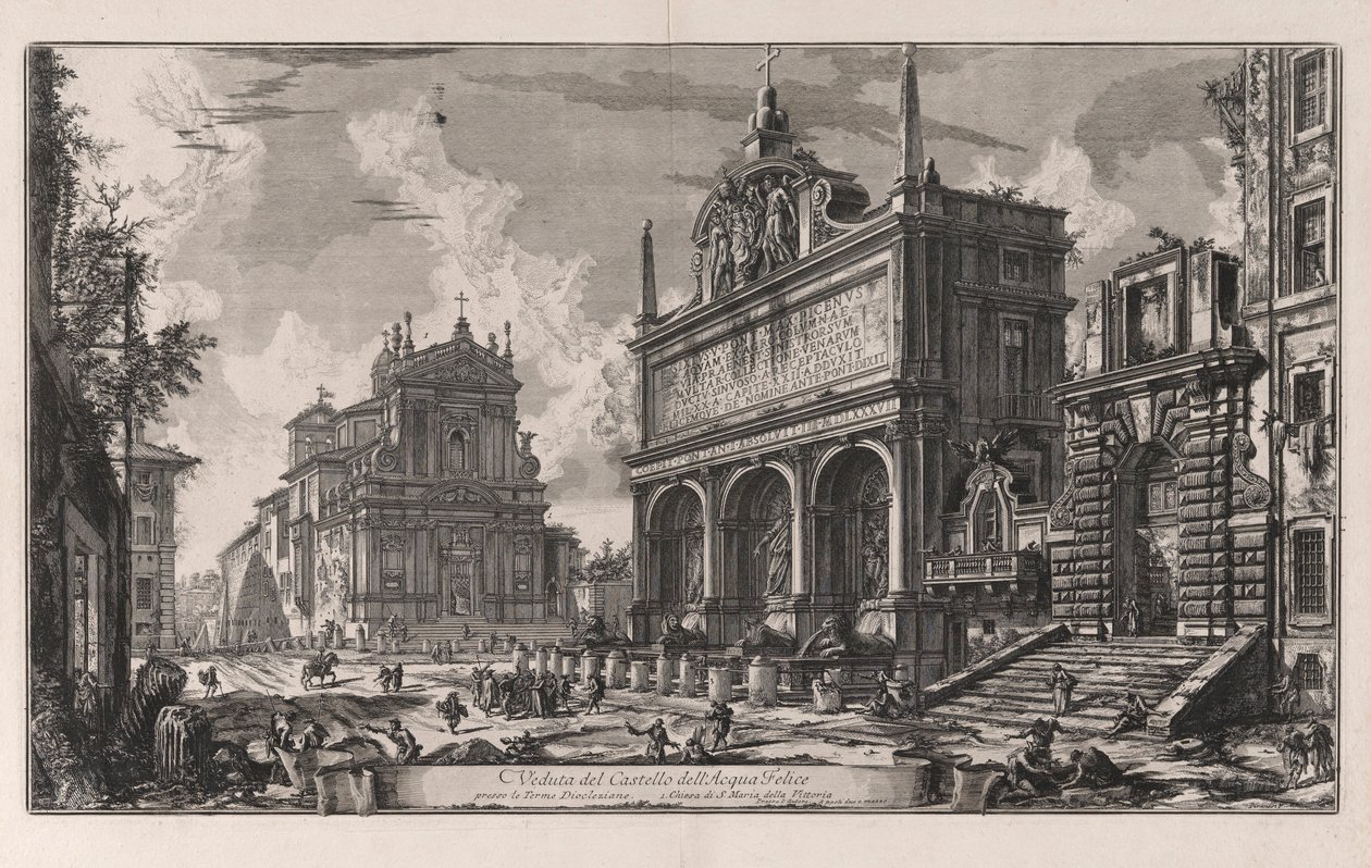 Ansicht des Schlosses von Giovanni Battista Piranesi