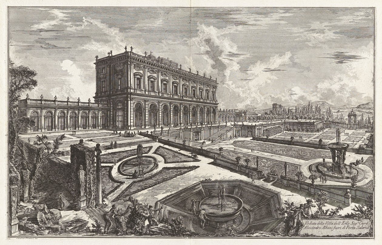Ansicht der Villa dell von Giovanni Battista Piranesi
