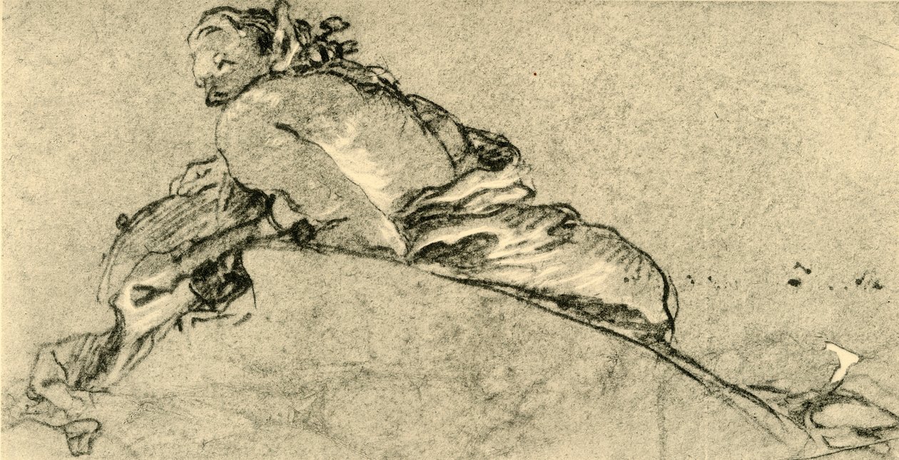 Weiblicher Faun, um 1761, 1928 von Giovanni Battista Tiepolo