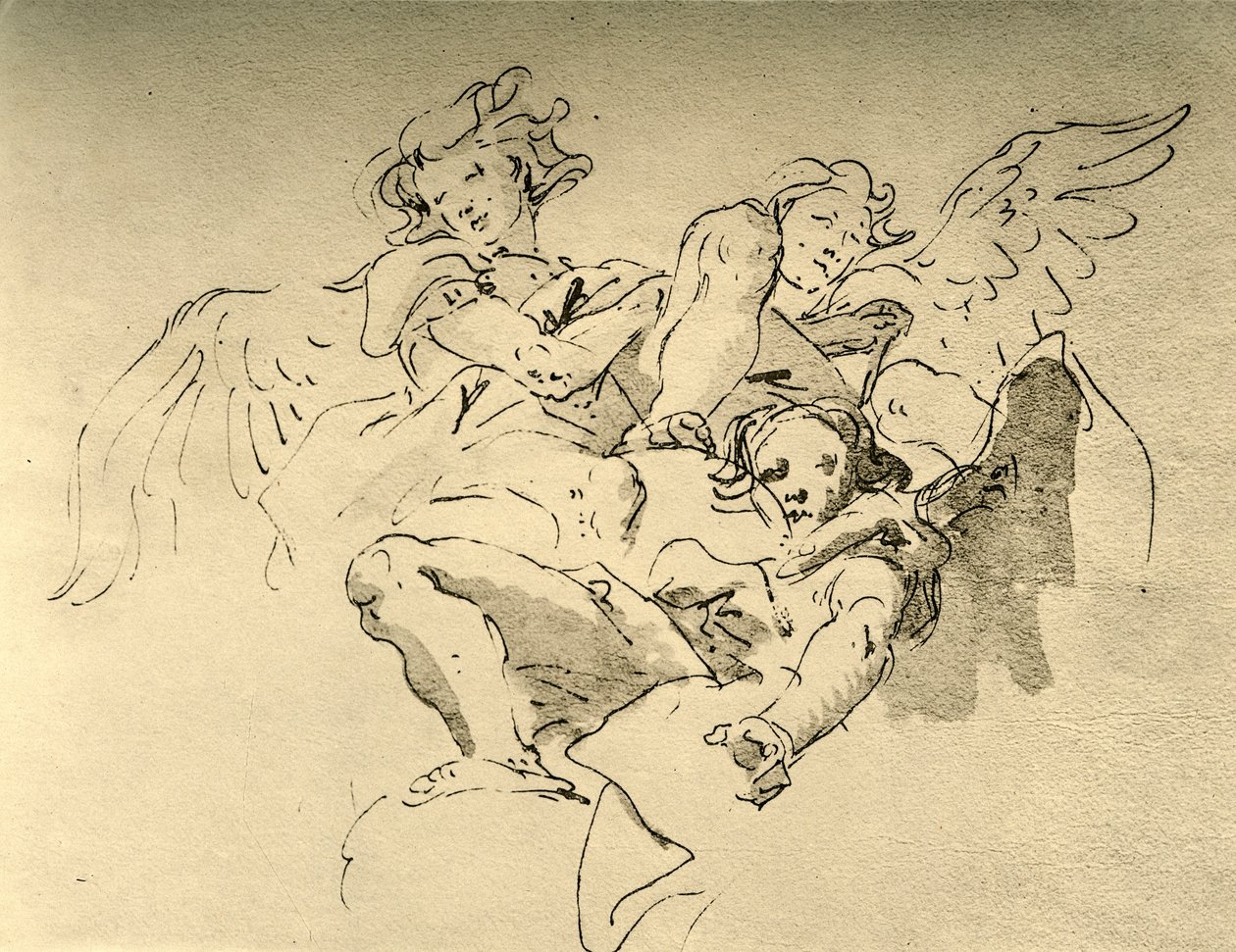 Schwebende Engel von Giovanni Battista Tiepolo