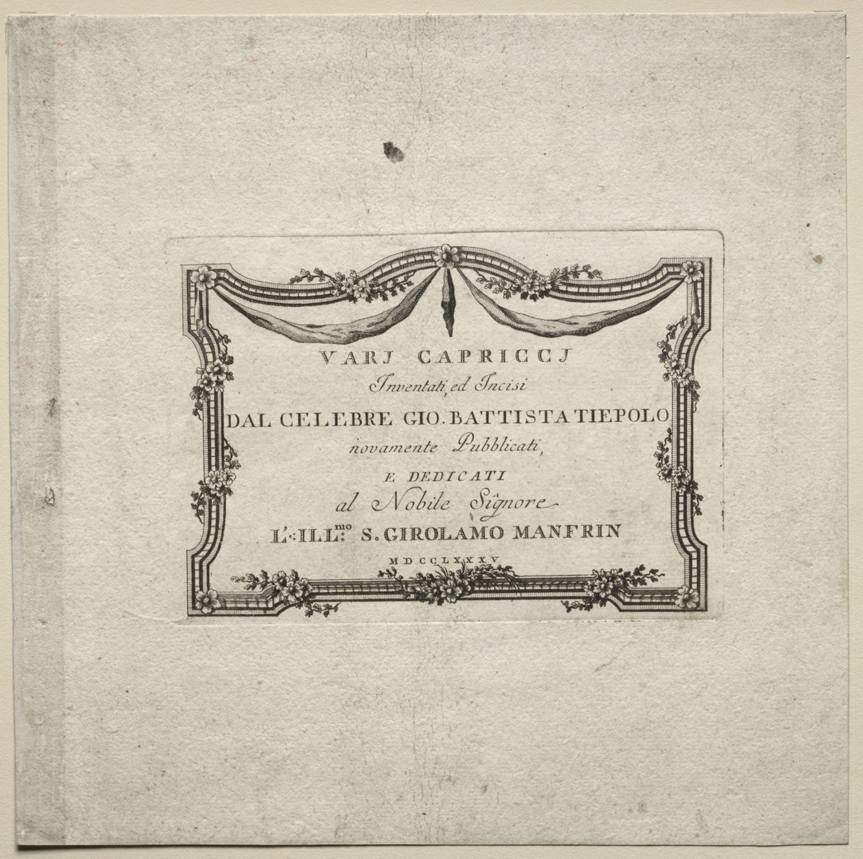 Verschiedene Kaprizen, 1785 von Giovanni Battista Tiepolo