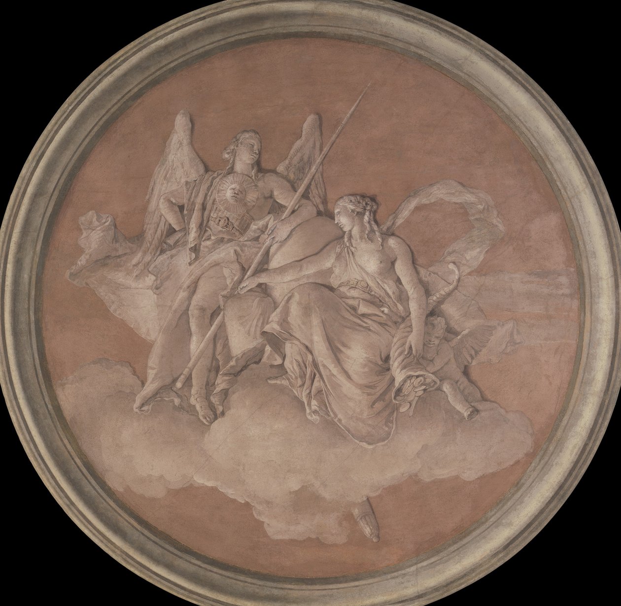 Tugend und Überfluss, 1760 von Giovanni Battista Tiepolo