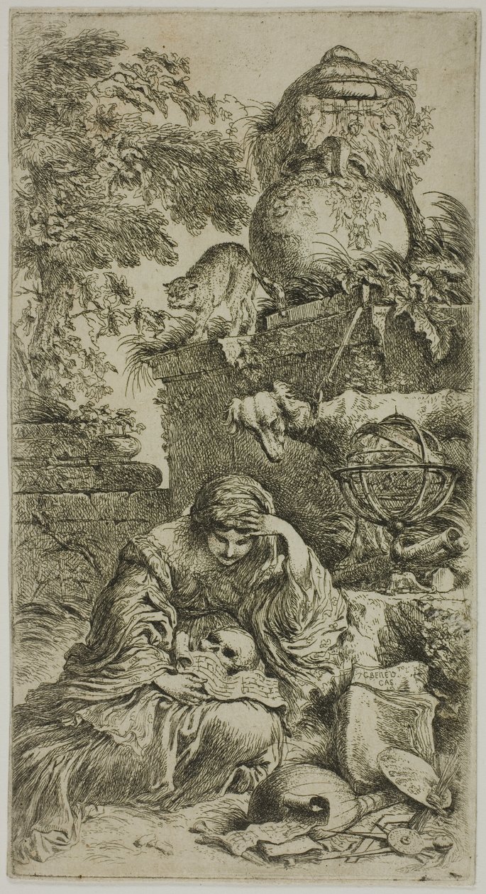 Melancholie von Giovanni Benedetto Castiglione