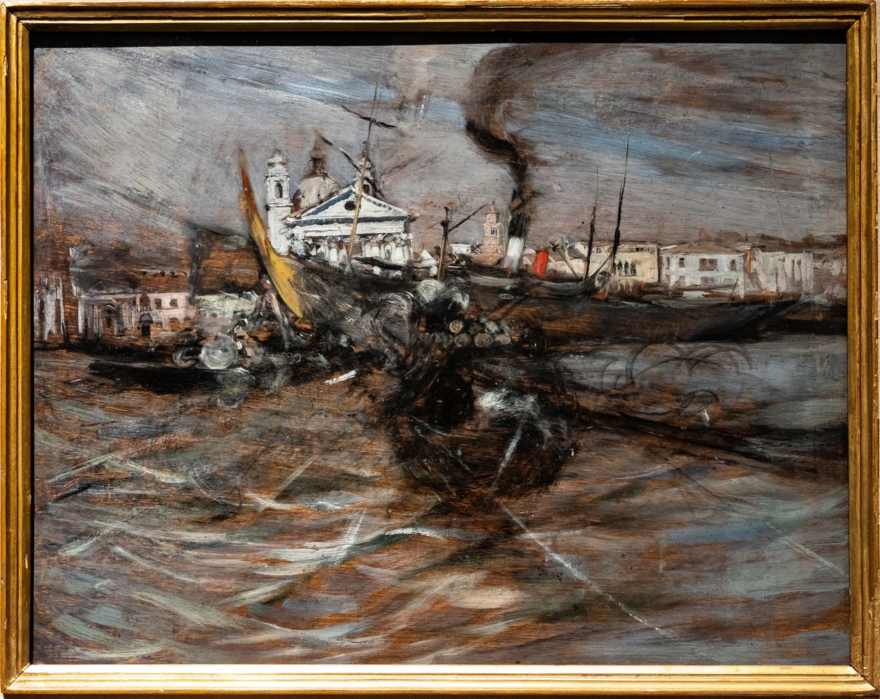 Boote in Venedig von Giovanni Boldini