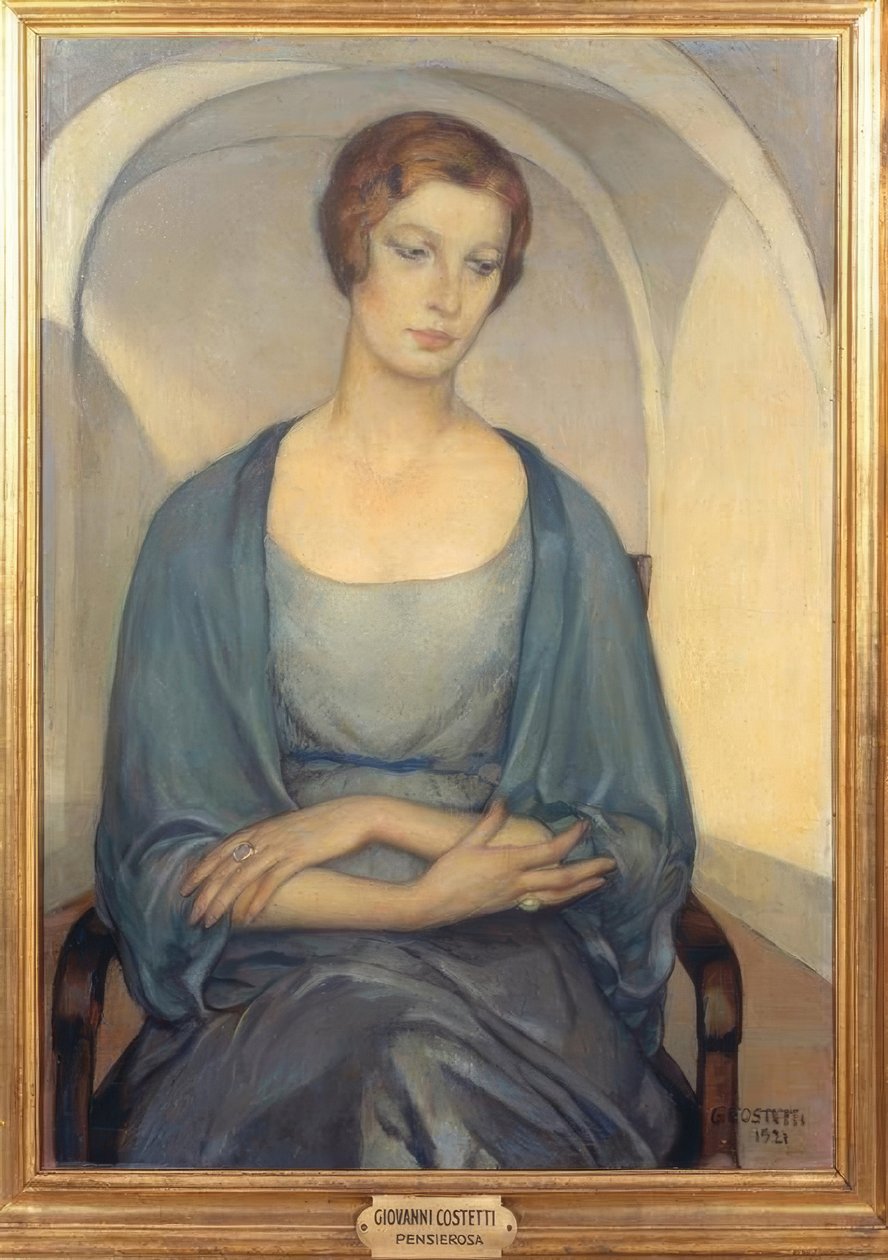 Nachdenkliche Frau von Giovanni Costetti