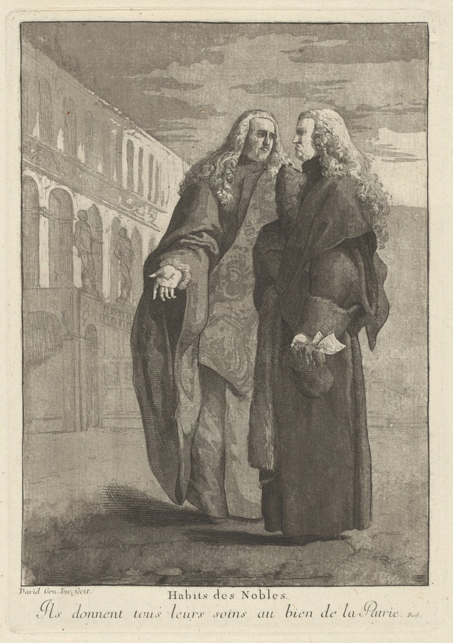 Kleidung der Adligen von Giovanni David