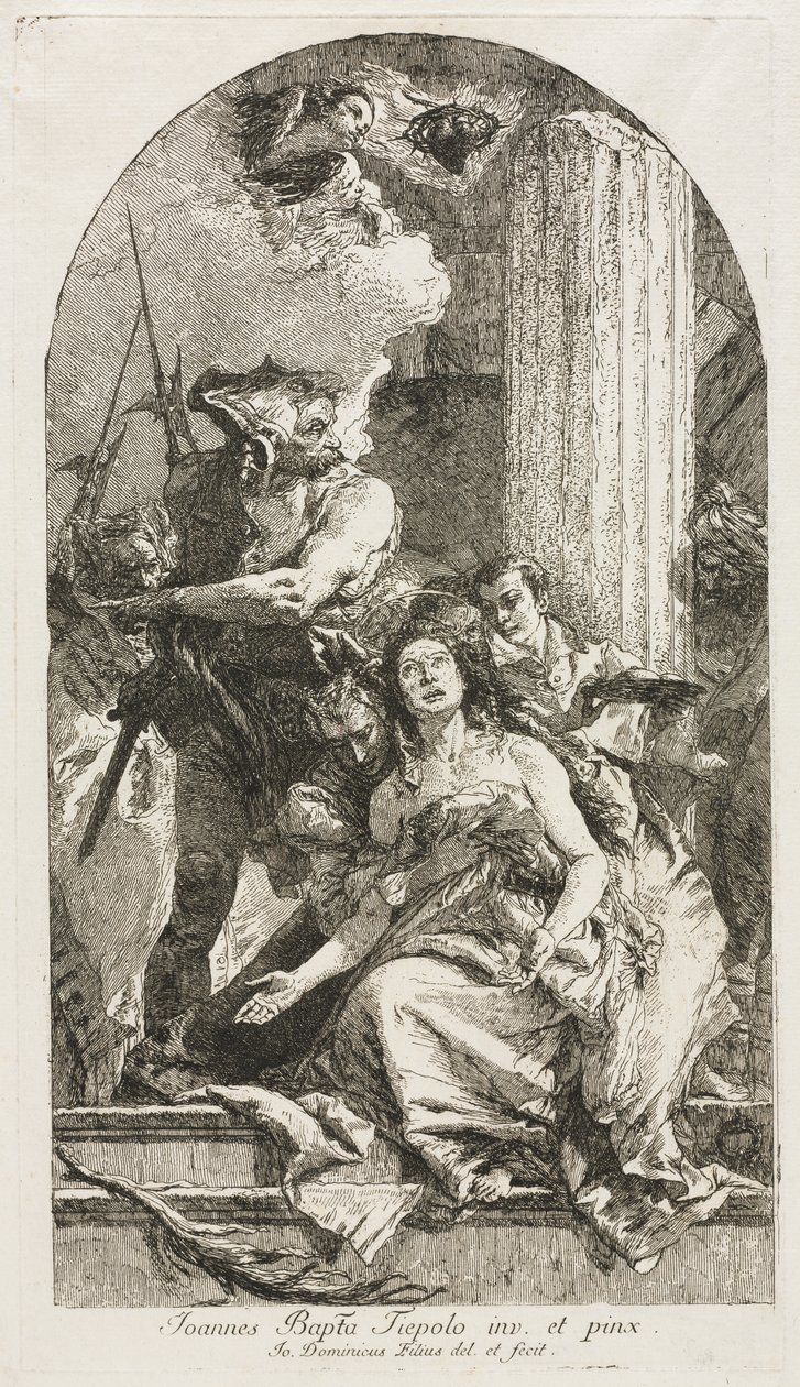 Martyrium der hl. Agatha von Giovanni Domenico Tiepolo