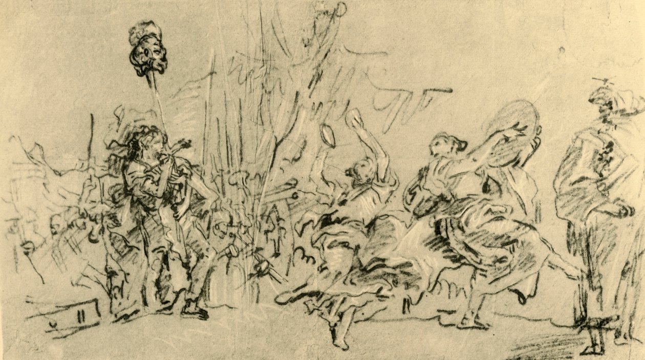 Der Triumph Davids, ca. 1759 von Giovanni Domenico Tiepolo