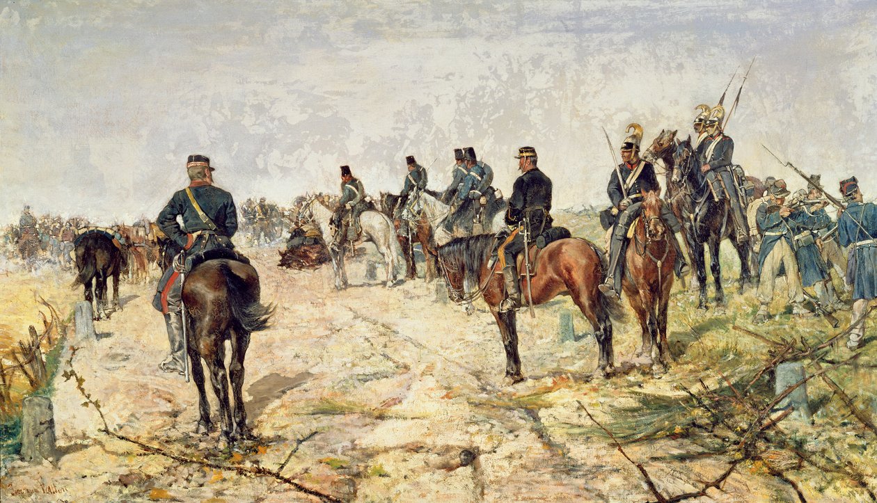 Die Schlachtlinien, 1884 von Giovanni Fattori
