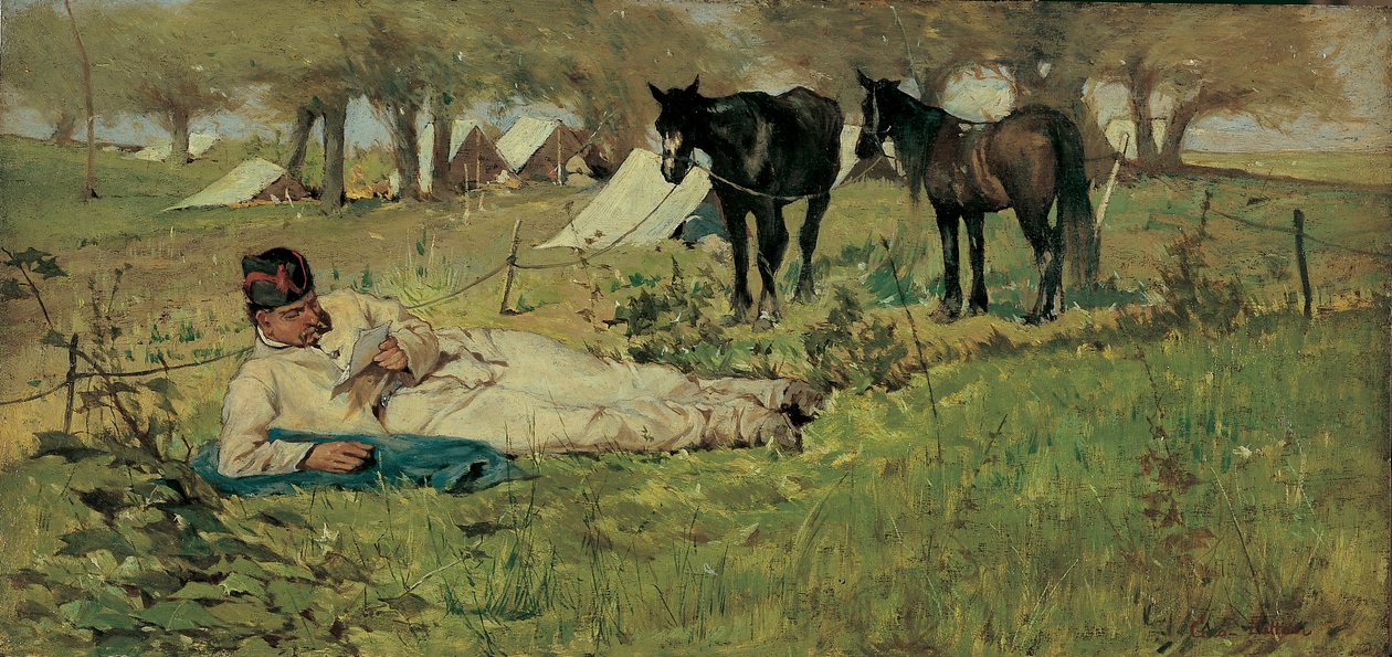 Der Brief an das Feld von Giovanni Fattori