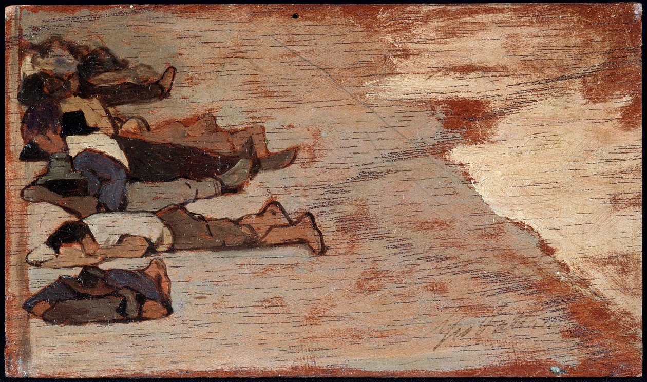 Der Mittagsschlaf der Arbeiter von Giovanni Fattori