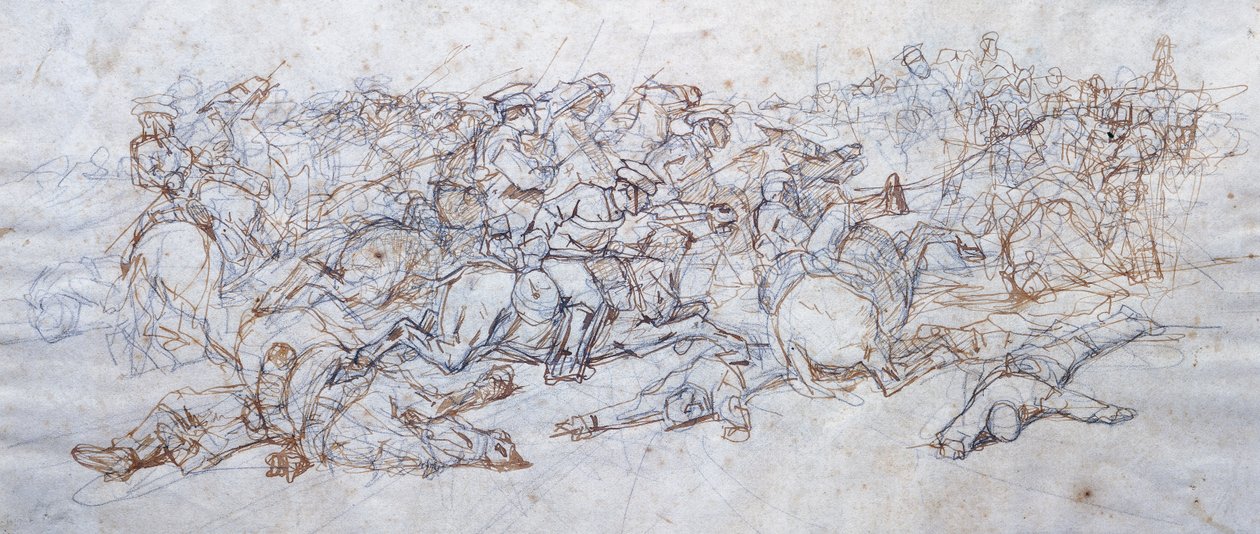 Ulanenangriff von Giovanni Fattori