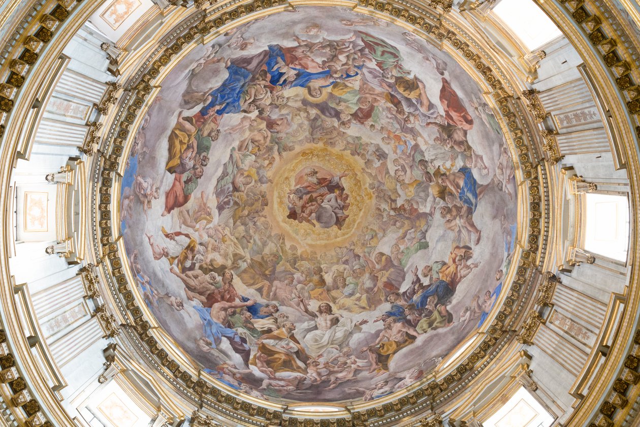 Kuppel der Kathedrale von Neapel, Neapel, Italien von Giovanni Lanfranco