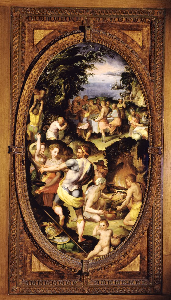 Die Entdeckung des Glases, 1572 von Giovanni Maria Butteri