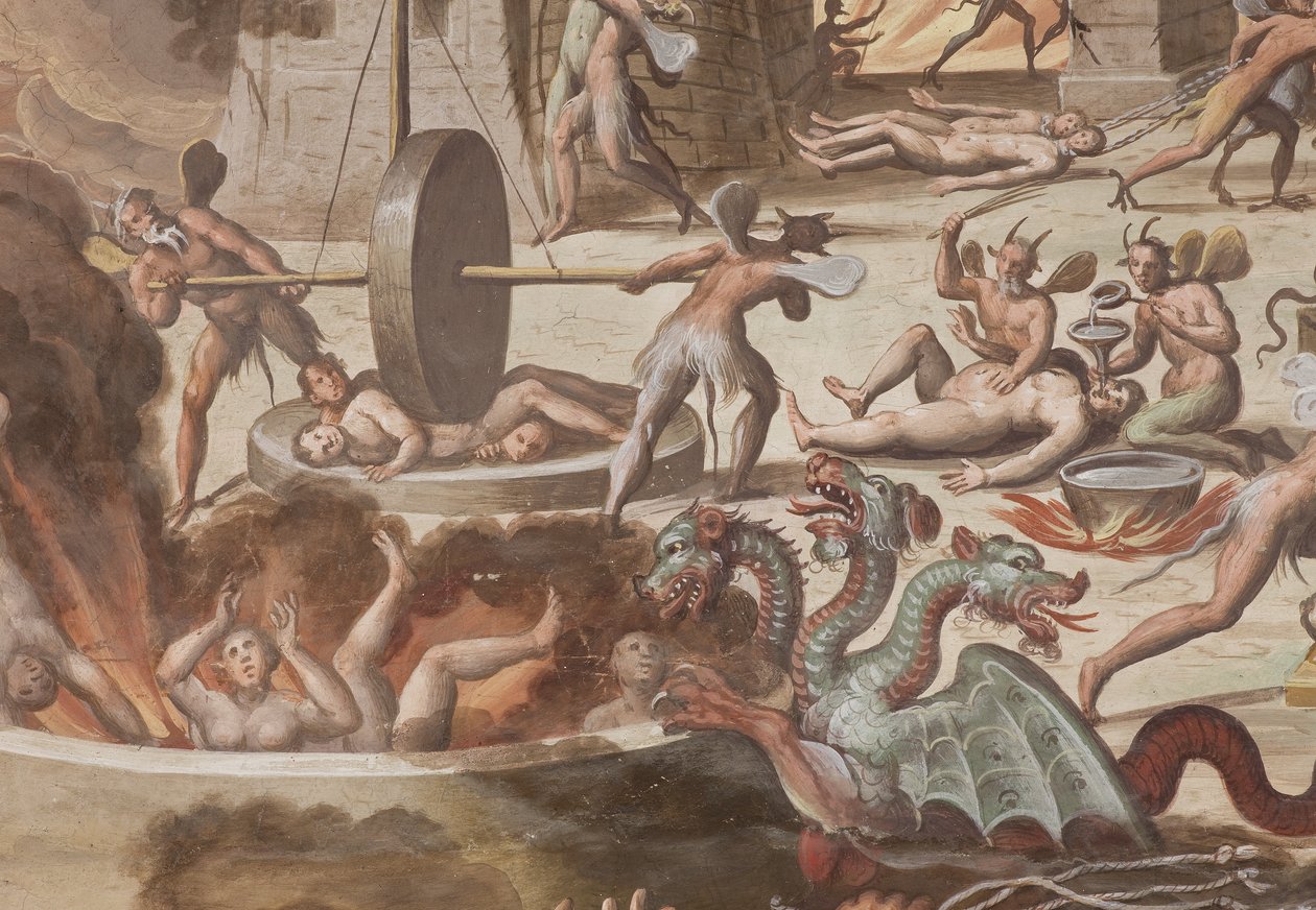 Hölle, 1614 (Detail) von Giovanni Mauro della Rovere