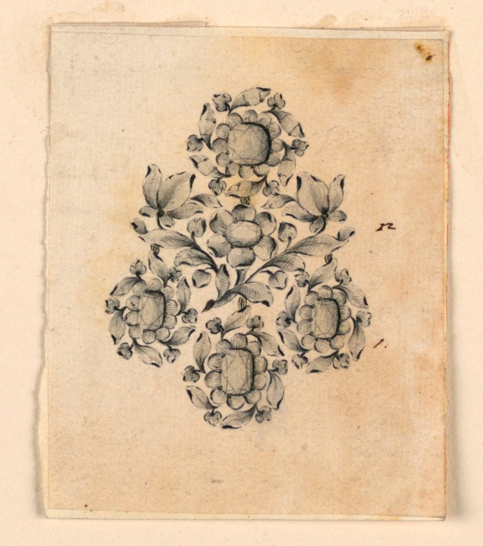 Entwurf für einen Ohrring von Giovanni Sebastiano Meyandi
