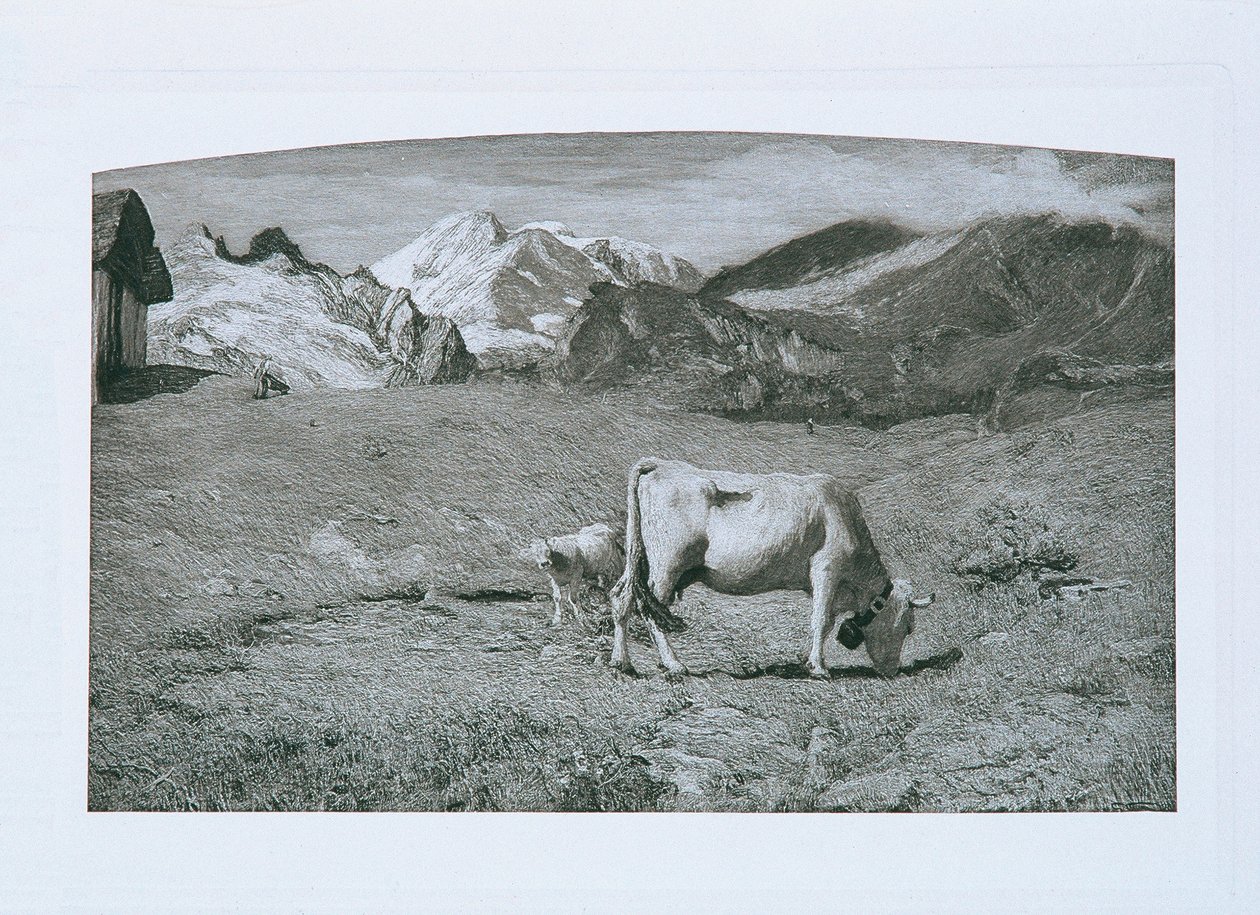 Frühlingsweide von Giovanni Segantini