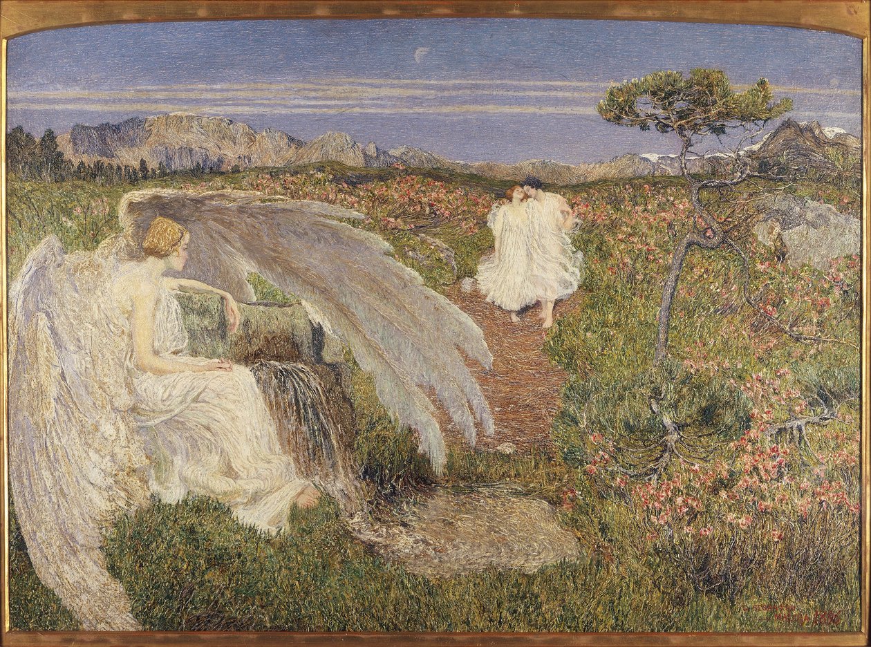 Liebe am Brunnen des Lebens, Italien von Giovanni Segantini