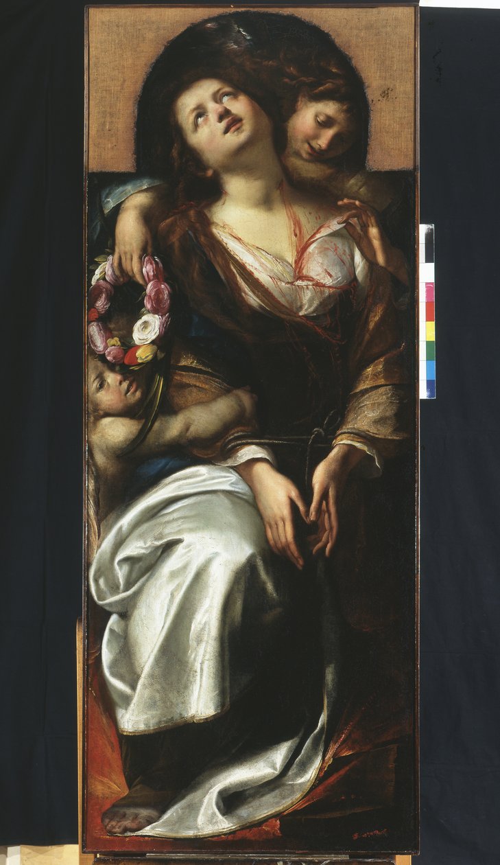 St. Cäcilia mit zwei Engeln von Giulio Cesare Procaccini