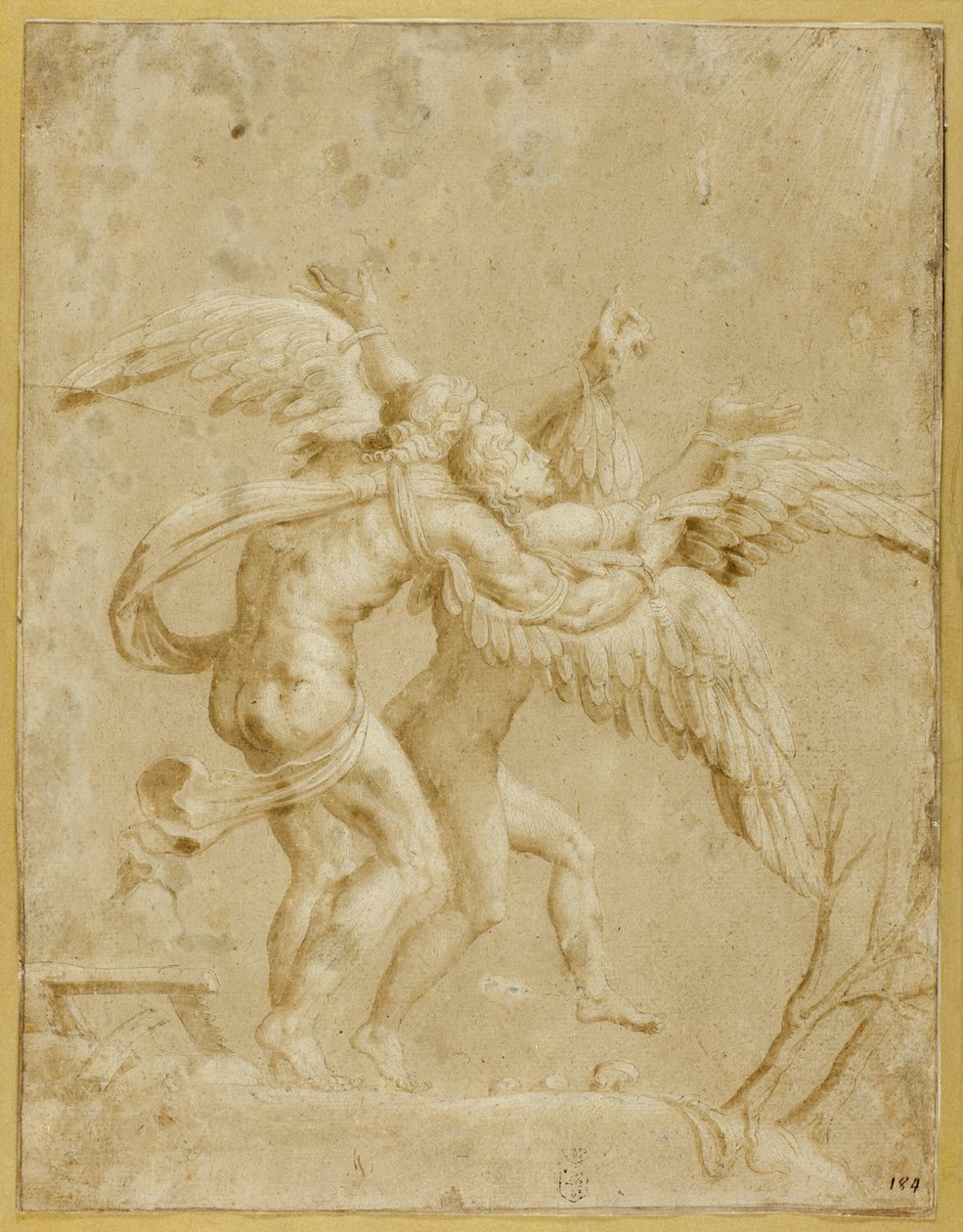 Daedalus und Ikarus von Giulio Romano