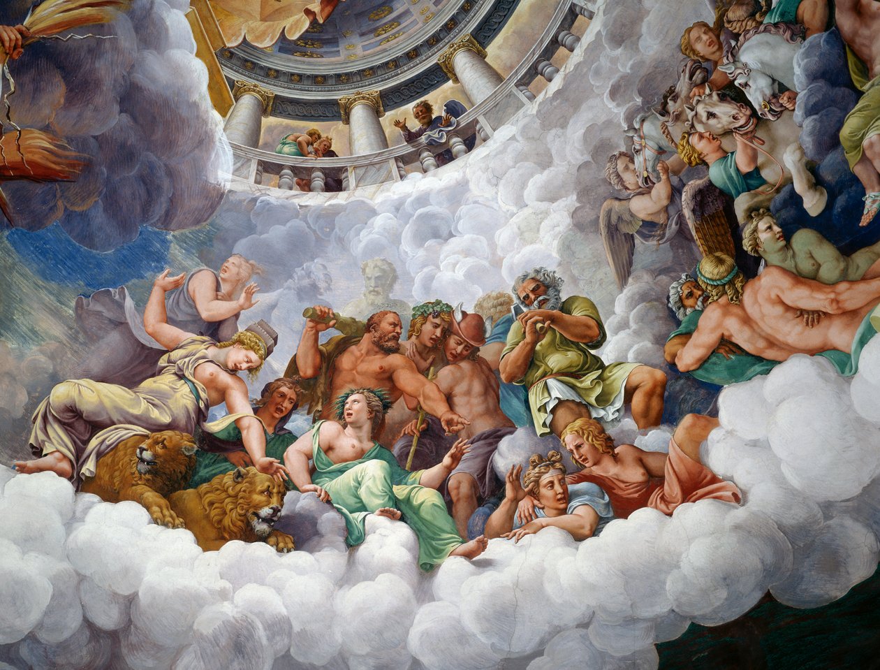 Götter des Olymp von Giulio Romano