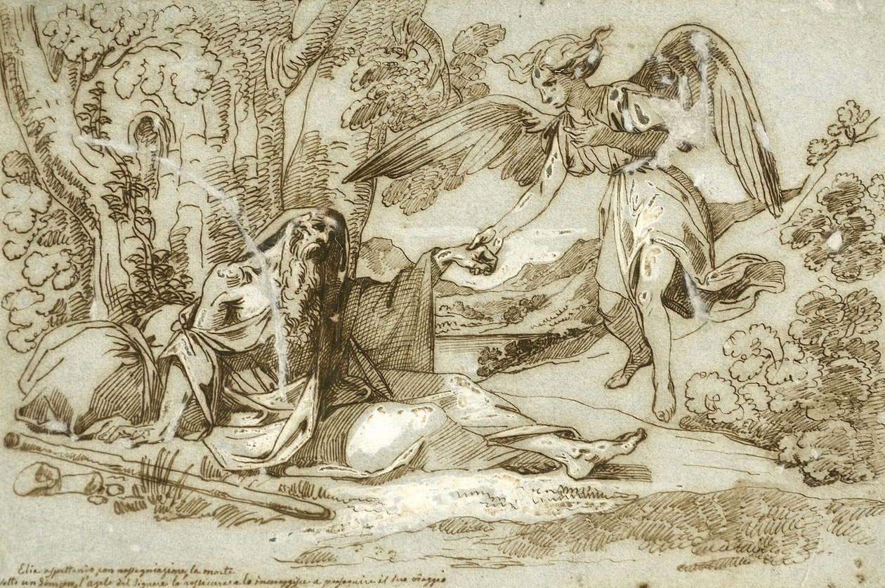 Elija wartet resigniert auf den Tod von Giuseppe Bezzuoli