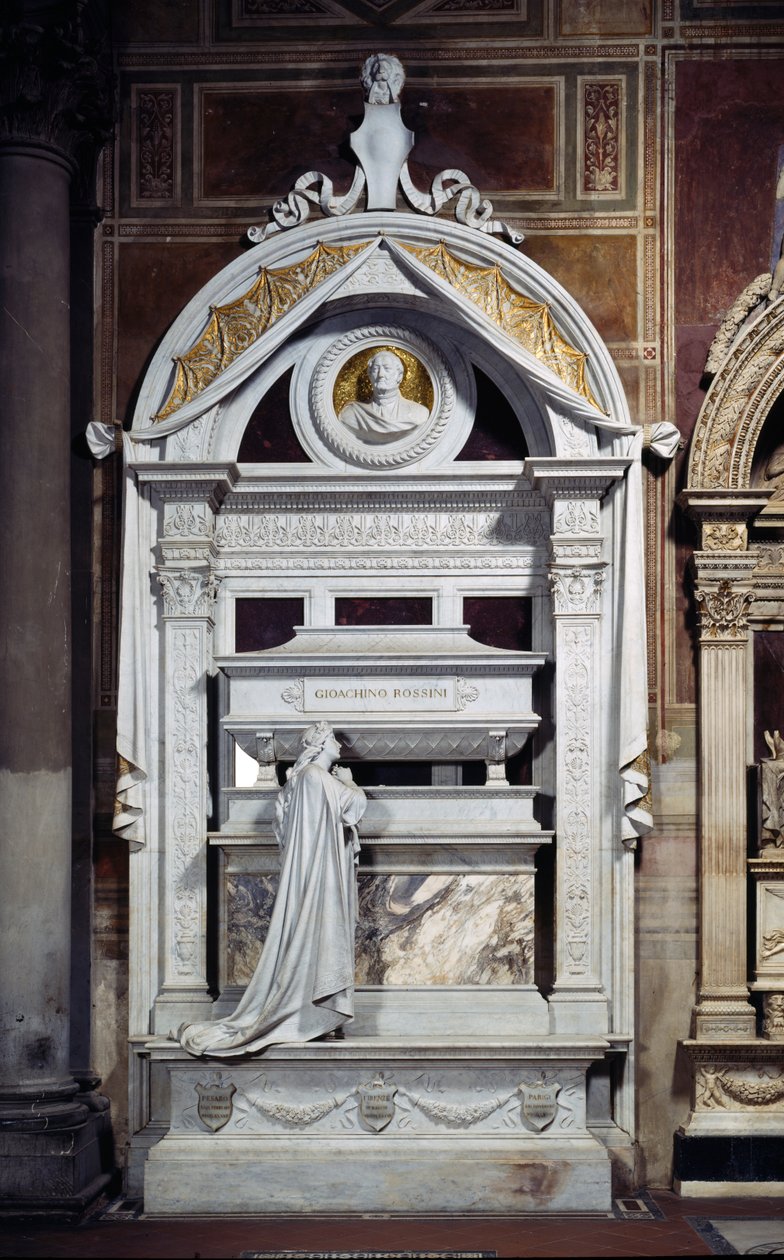 Denkmal für Gioacchino Rossini (1792-1868) 1900 von Giuseppe Cassioli