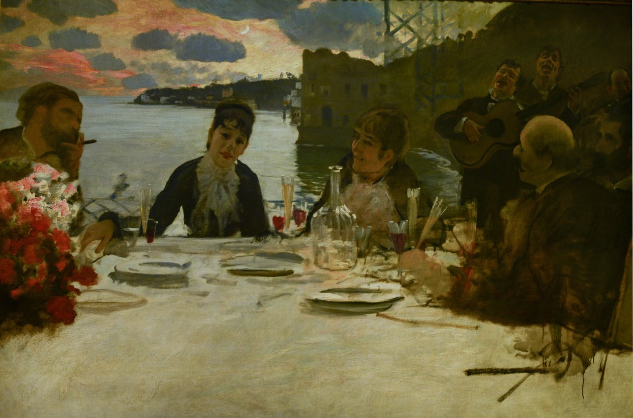Mittagessen in Posillipo von Giuseppe de Nittis