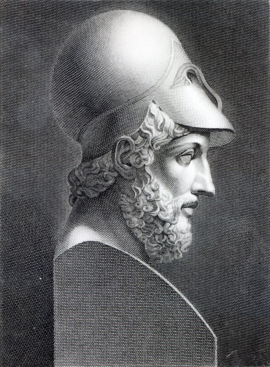 Büste des Perikles, graviert von Giuseppe Cozzi von Giuseppe Longhi