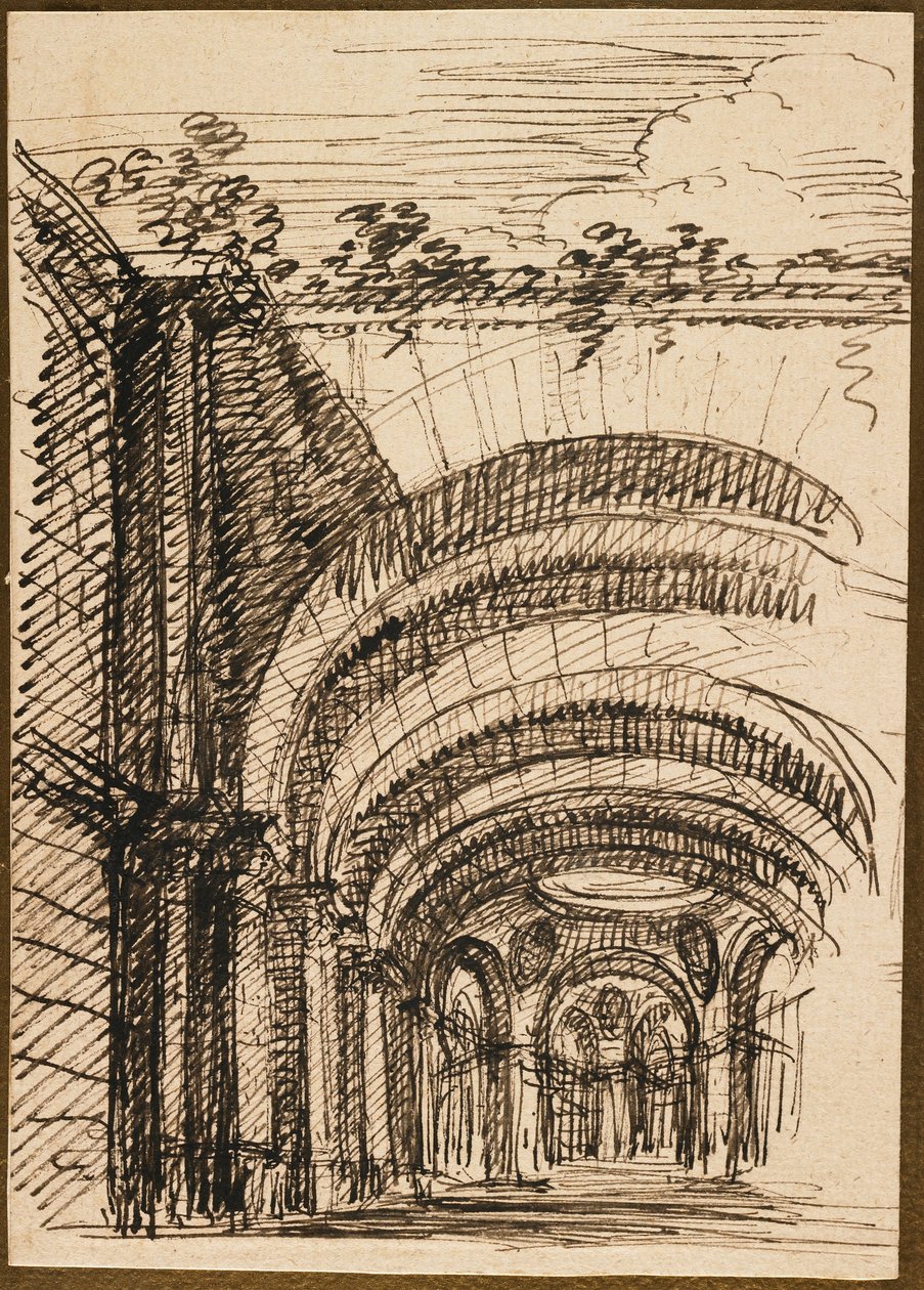 Architektonische Fantasie von Giuseppe Valeriani