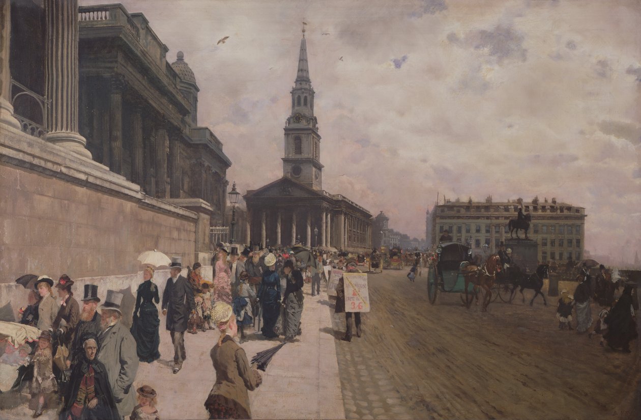 Die Nationalgalerie, London von Giuseppe de Nittis