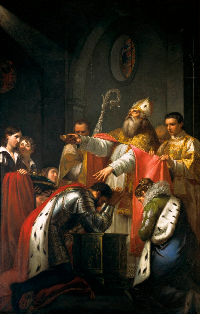 Die Taufe von Chlodwig I. von Giuseppe Bezzuoli
