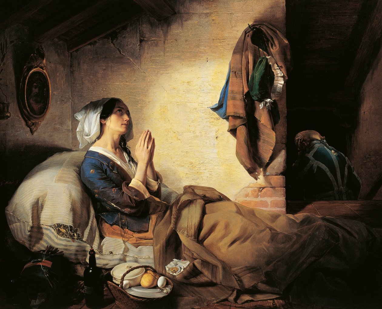 Verlassene oder gefallene Frau von Giuseppe Molteni