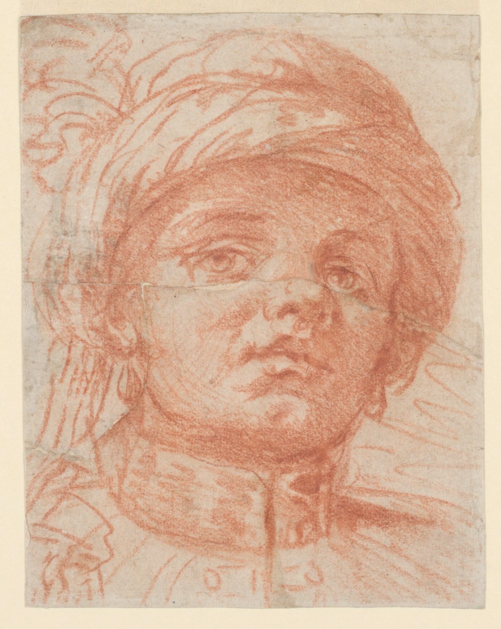 Kopf eines jungen Mannes mit Turban von Giuseppe Nogari