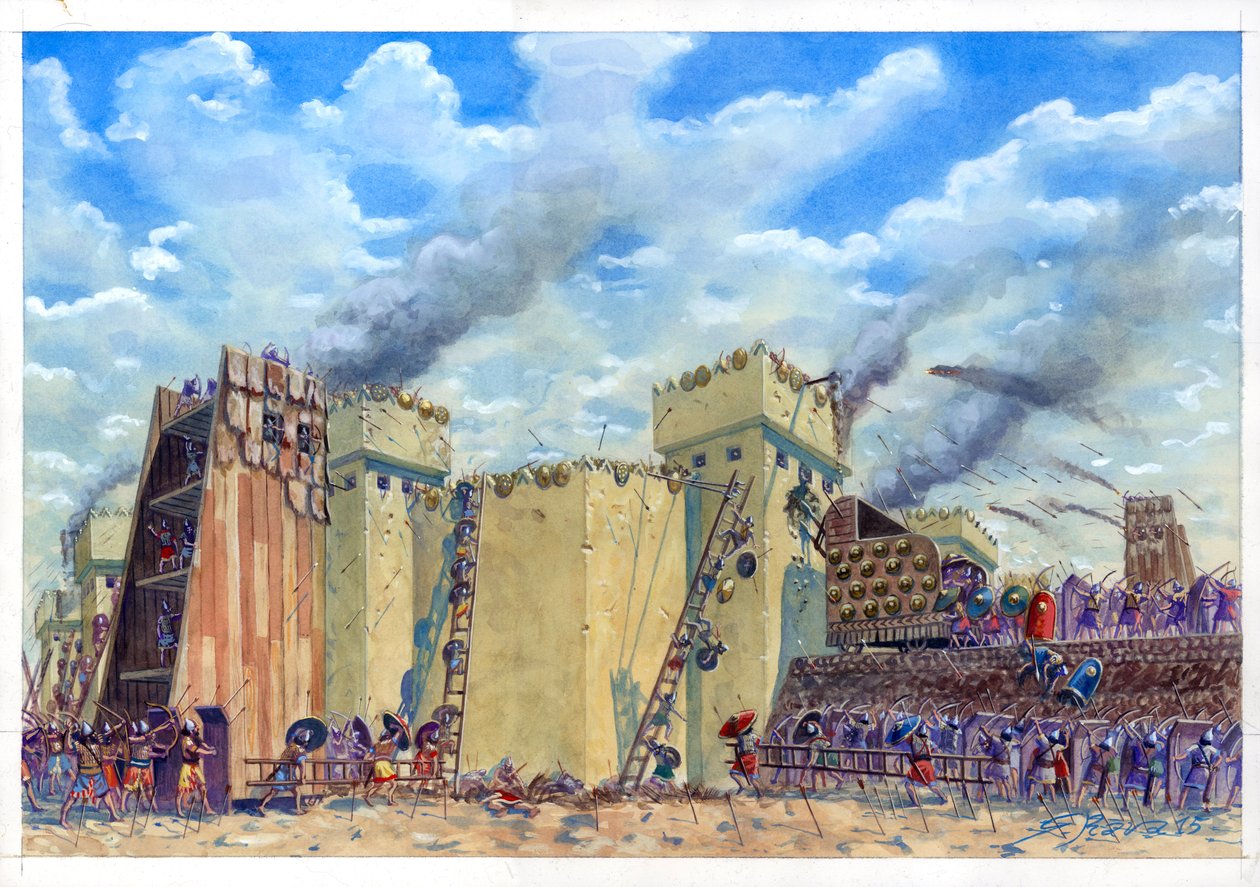 Belagerung von Tel Lachisch von Giuseppe Rava