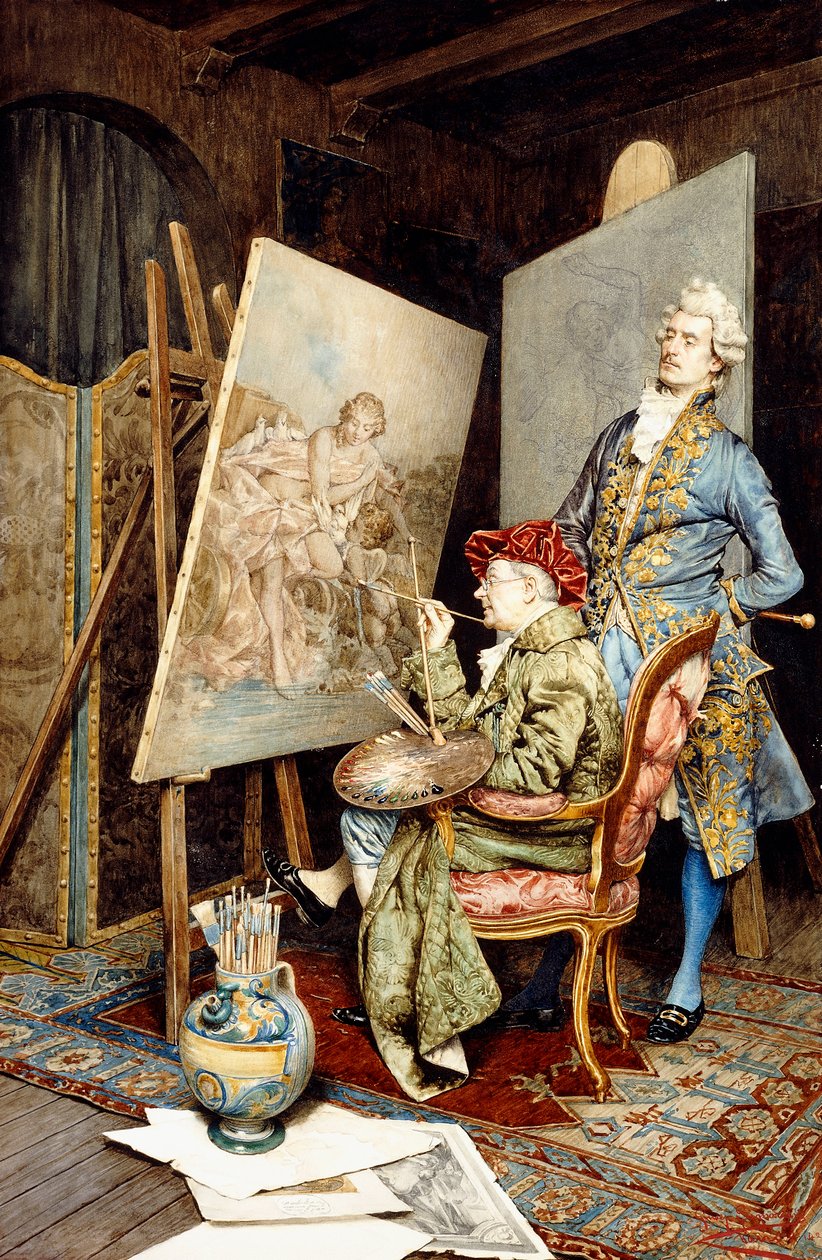 Das Atelier des Malers von Giuseppe Signorini