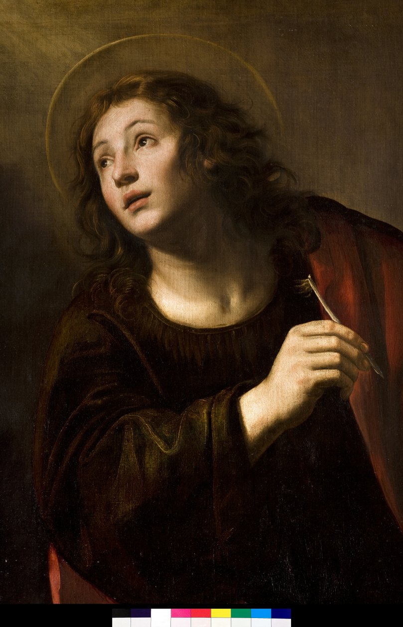 Heiliger Johannes der Evangelist von Giuseppe Vermiglio