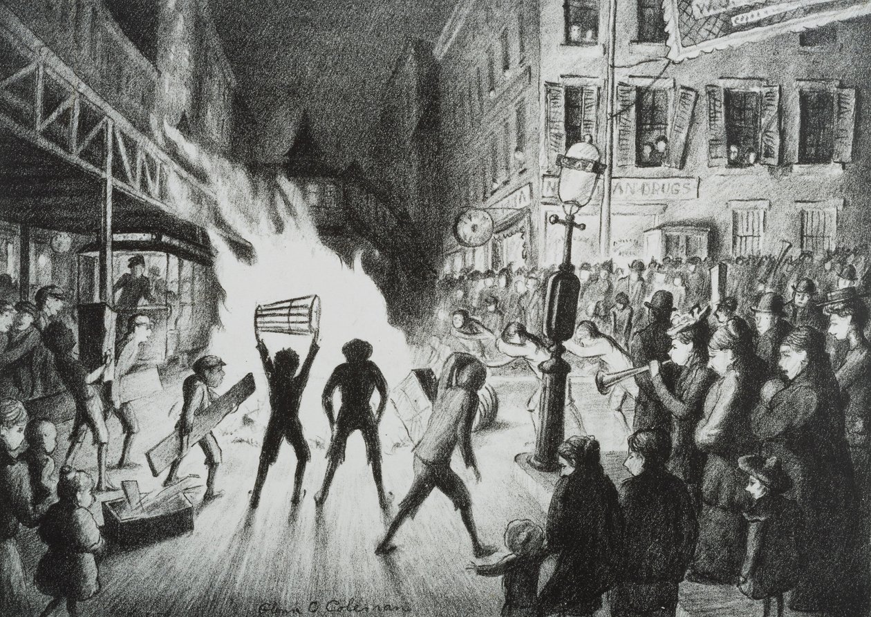 Wahlabend-Feuer von Glenn O Coleman