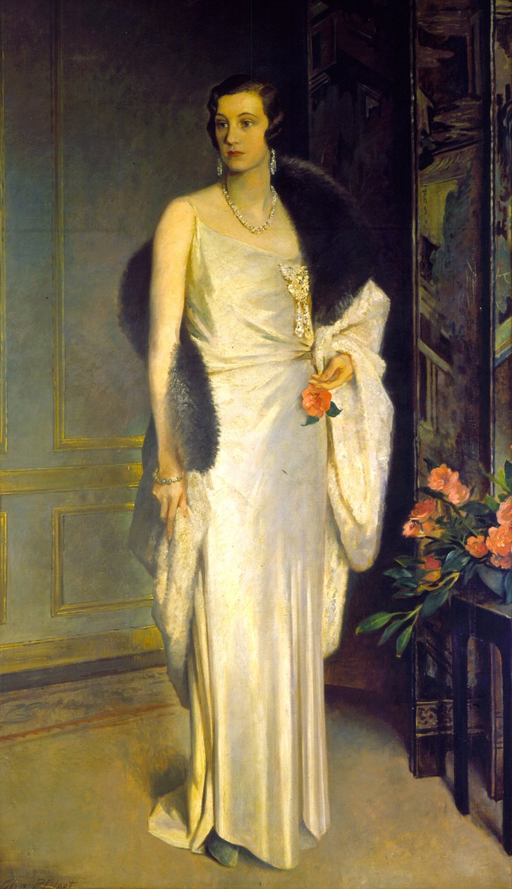 Porträt von Loelia, Herzogin von Westminster, jetzt Lady Lindsay von Glyn Warren Philpot