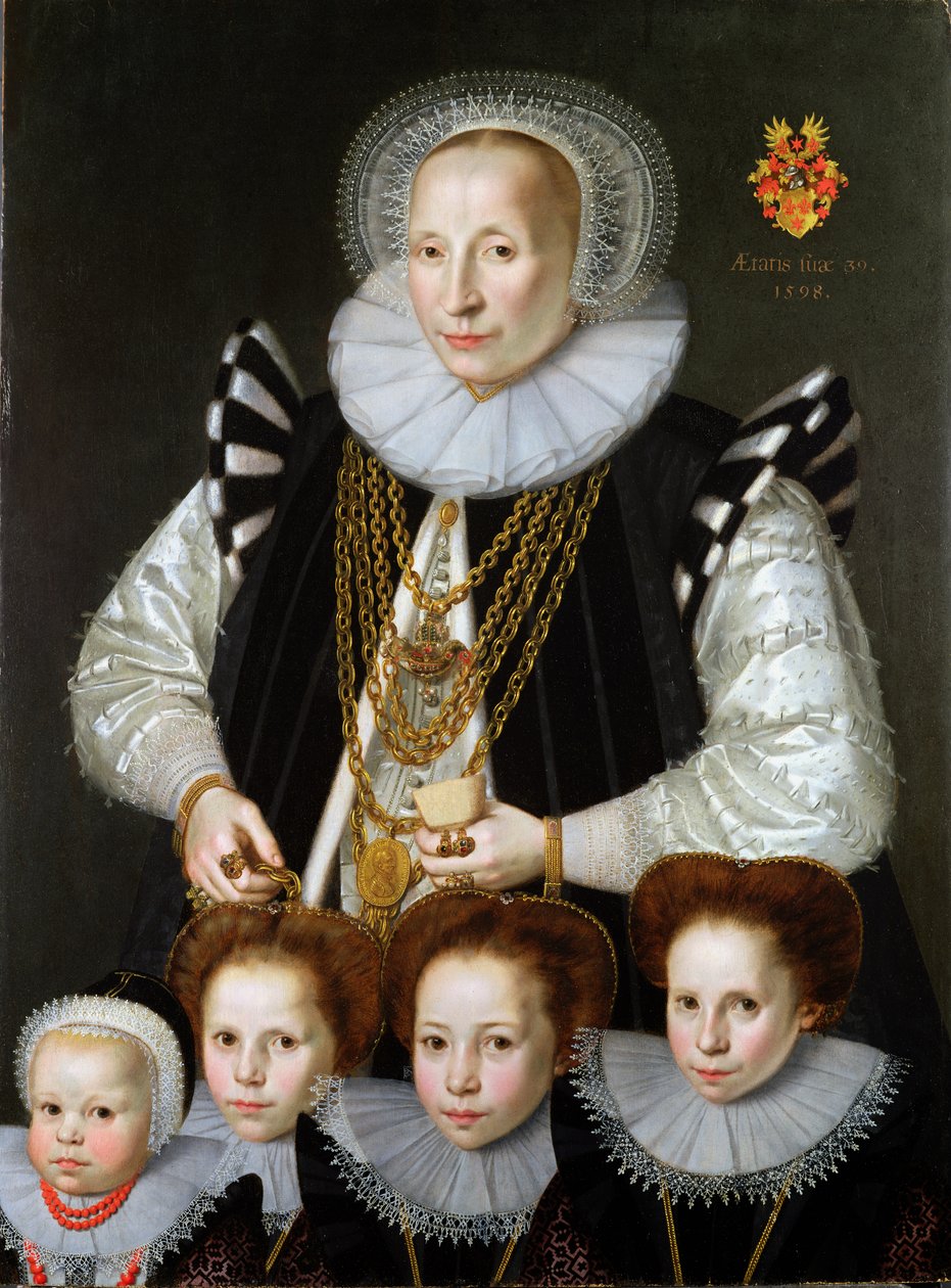 Ein Paar Familienporträts, 1598 von Gortzius Geldorp