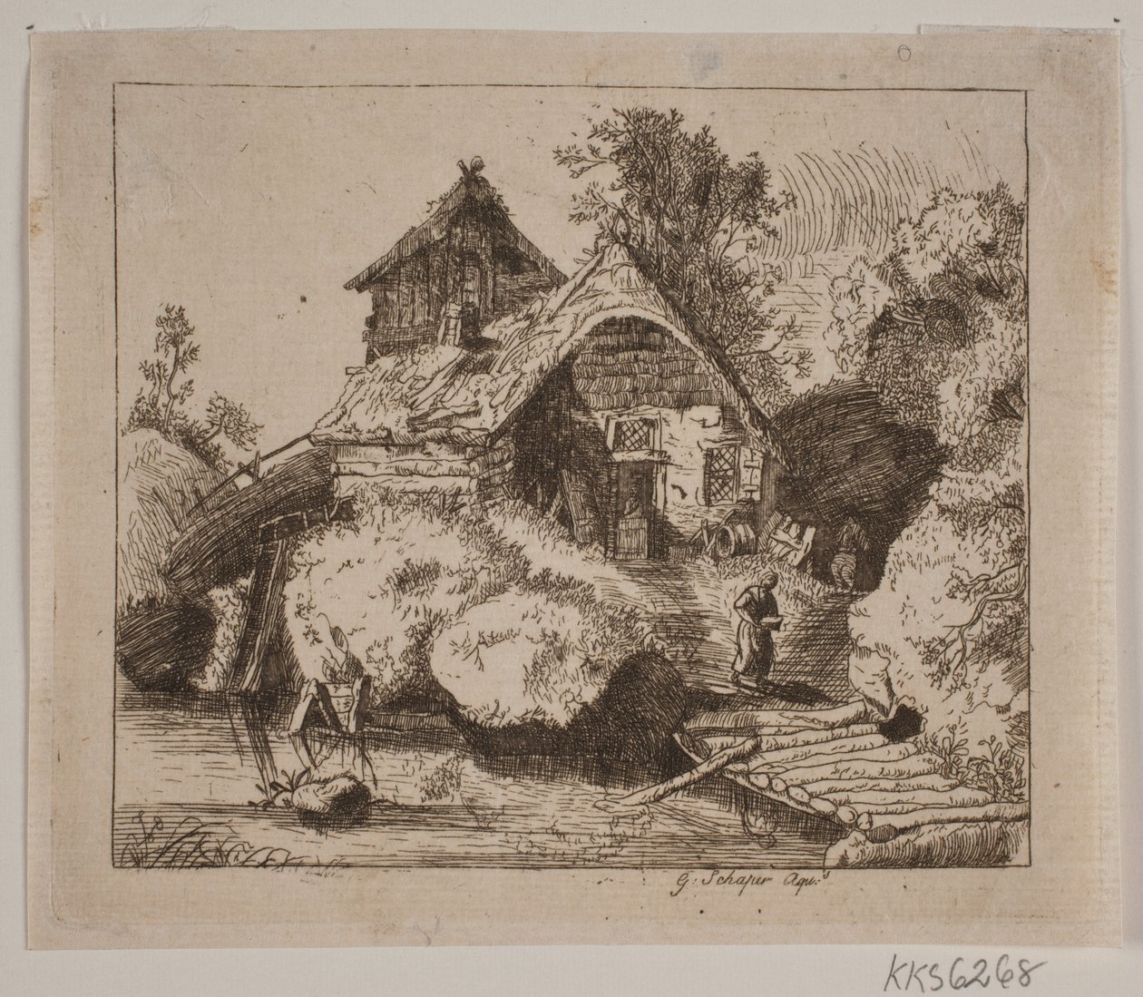 Altes Bauernhaus von Gottfried Schaper