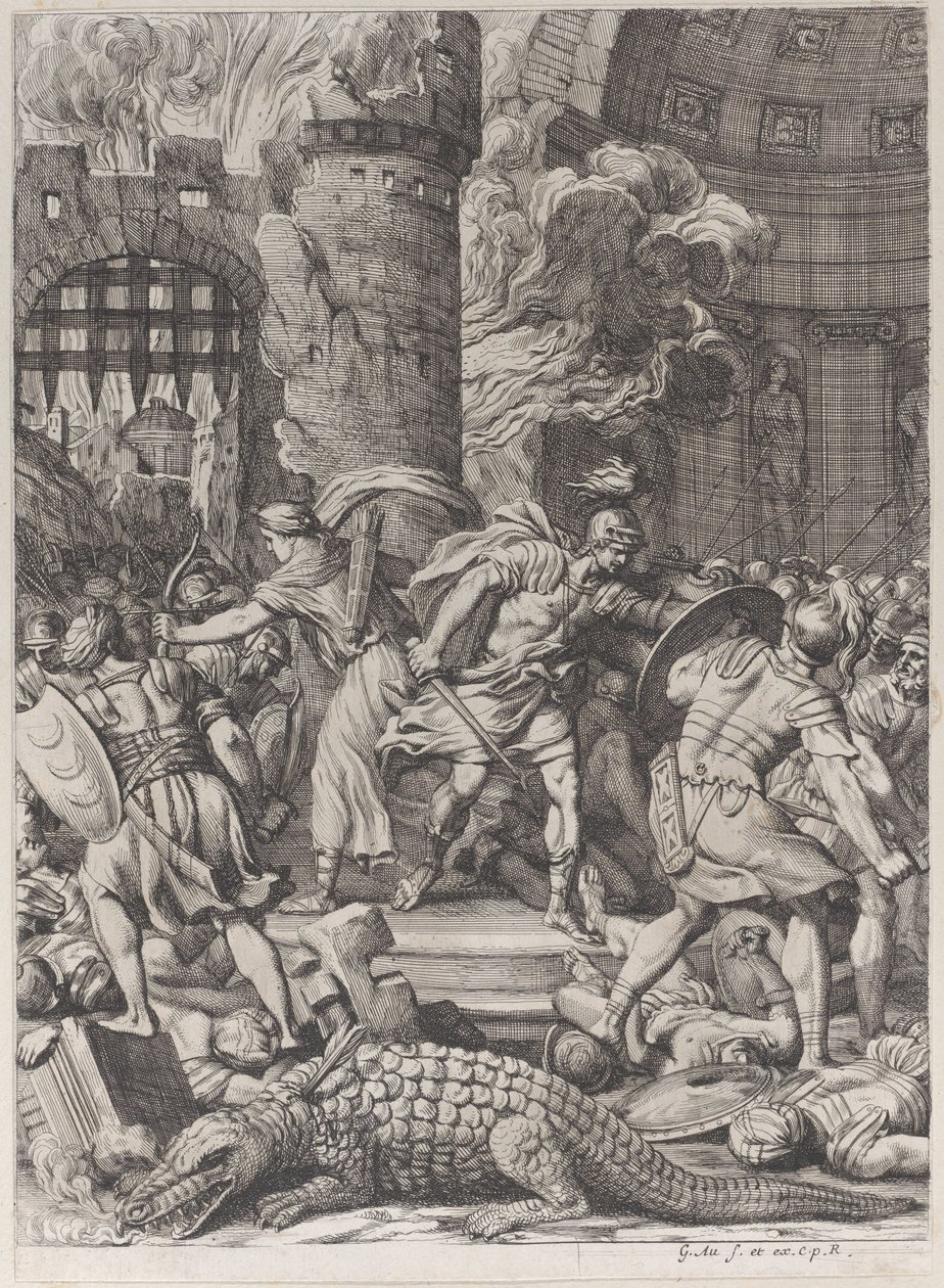 Die Einnahme von Alexandria, 1672-78 von Gérard Audran