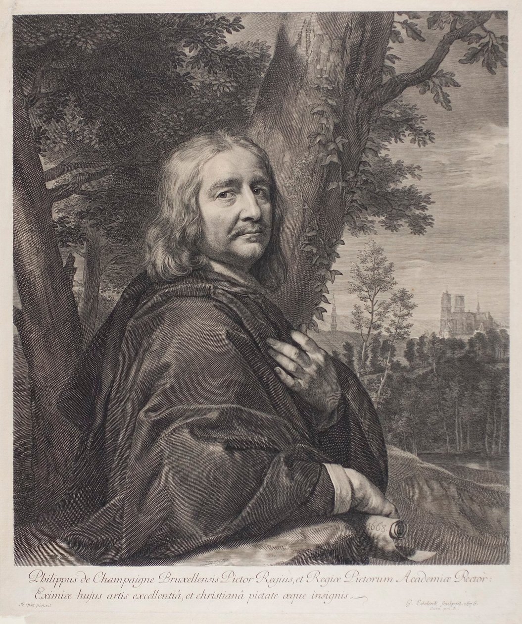 Philippe de Champaigne von Gérard Edelinck