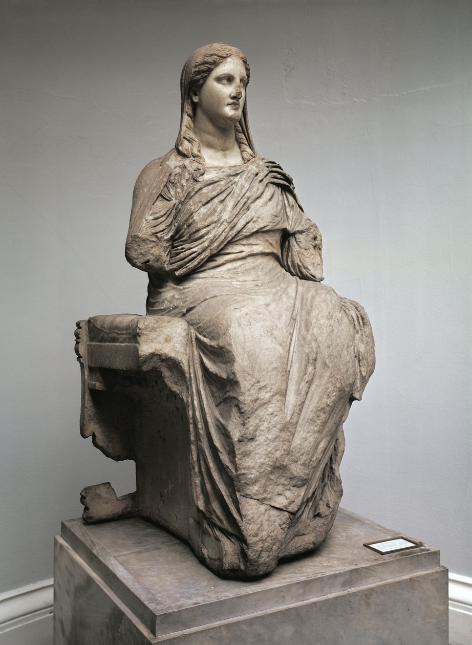 Demeter, Statue aus Knidos, Kleinasien, ca. 350 v. Chr. von Greek