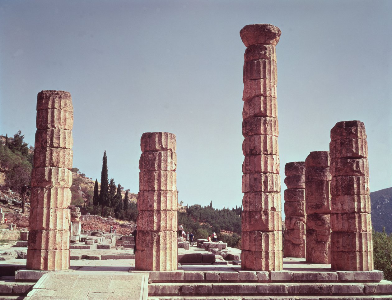Ruinen des Apollo-Tempels von Greek