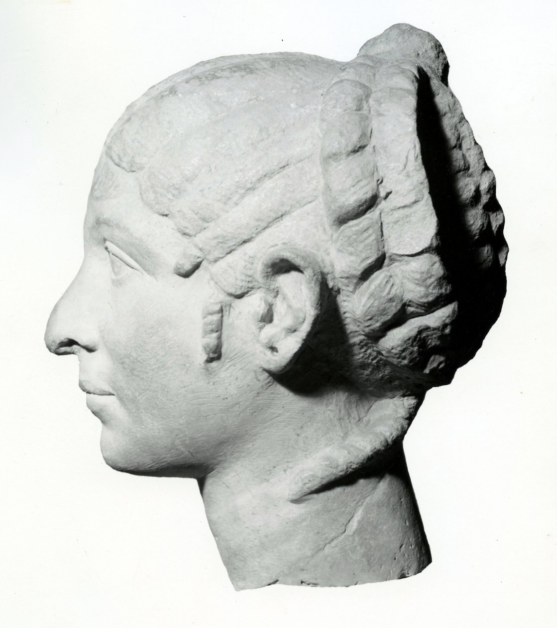 Syrische Frau manchmal als Kleopatra identifiziert - Profil, 1. Jahrhundert v. Chr. (Skulptur) von Greek