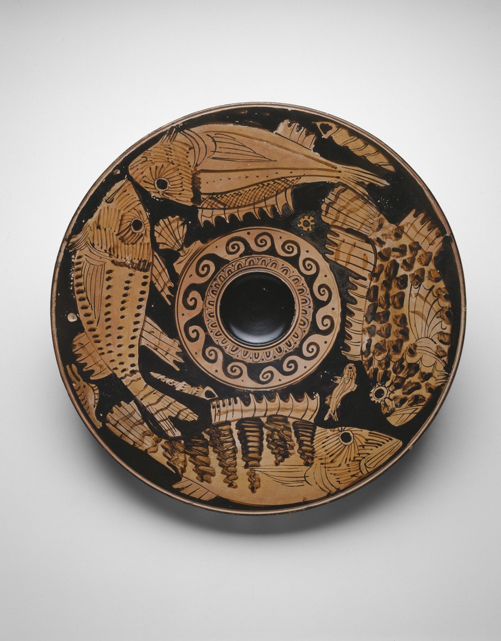 Fischteller, 400-350 v. Chr. von Greek School