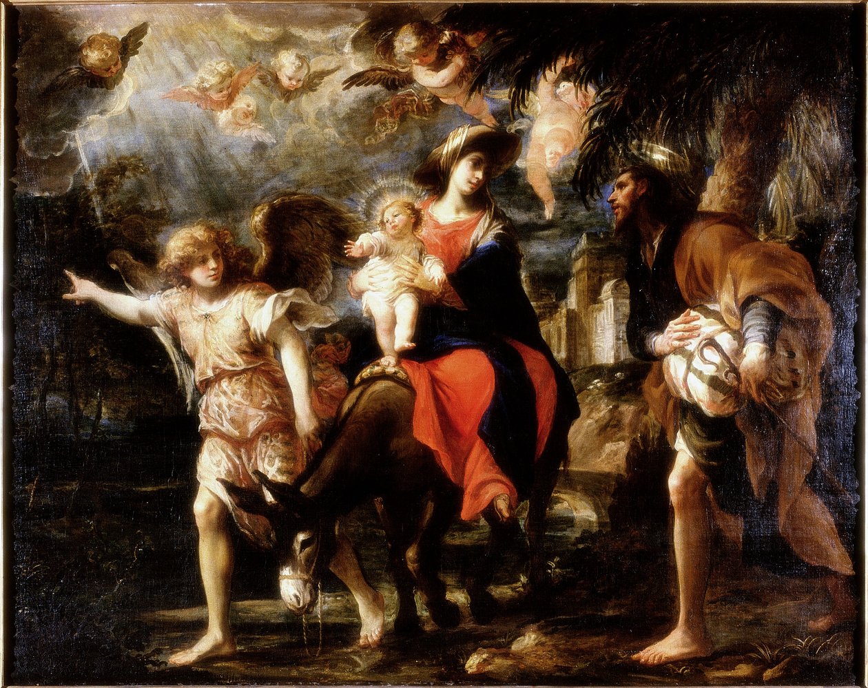 Die Flucht nach Ägypten, ca. 1680-1700 von Gregorio De Ferrari